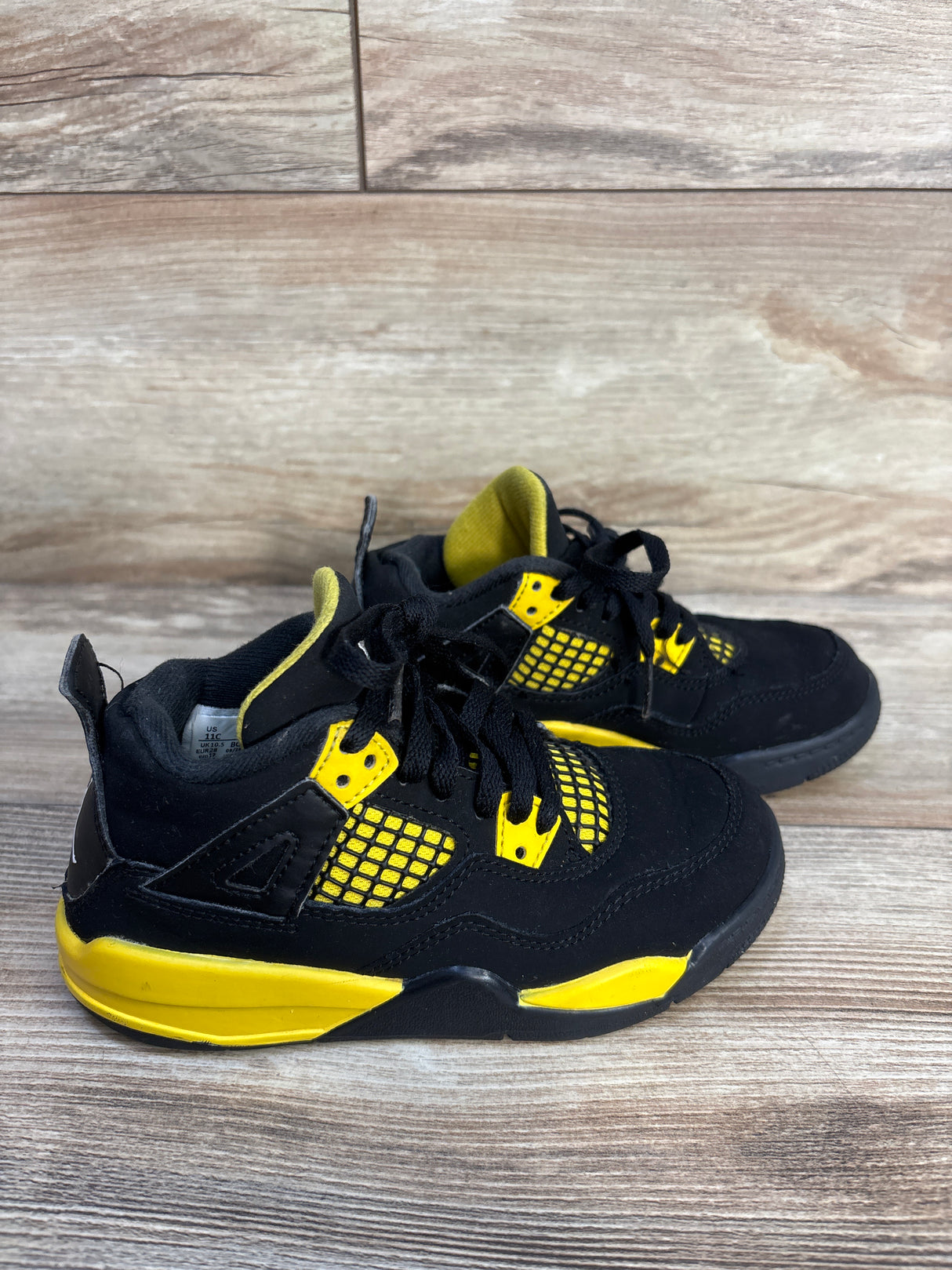 Air Jordan 4 Retro PS 'Thunder' Sneakers sz 11c