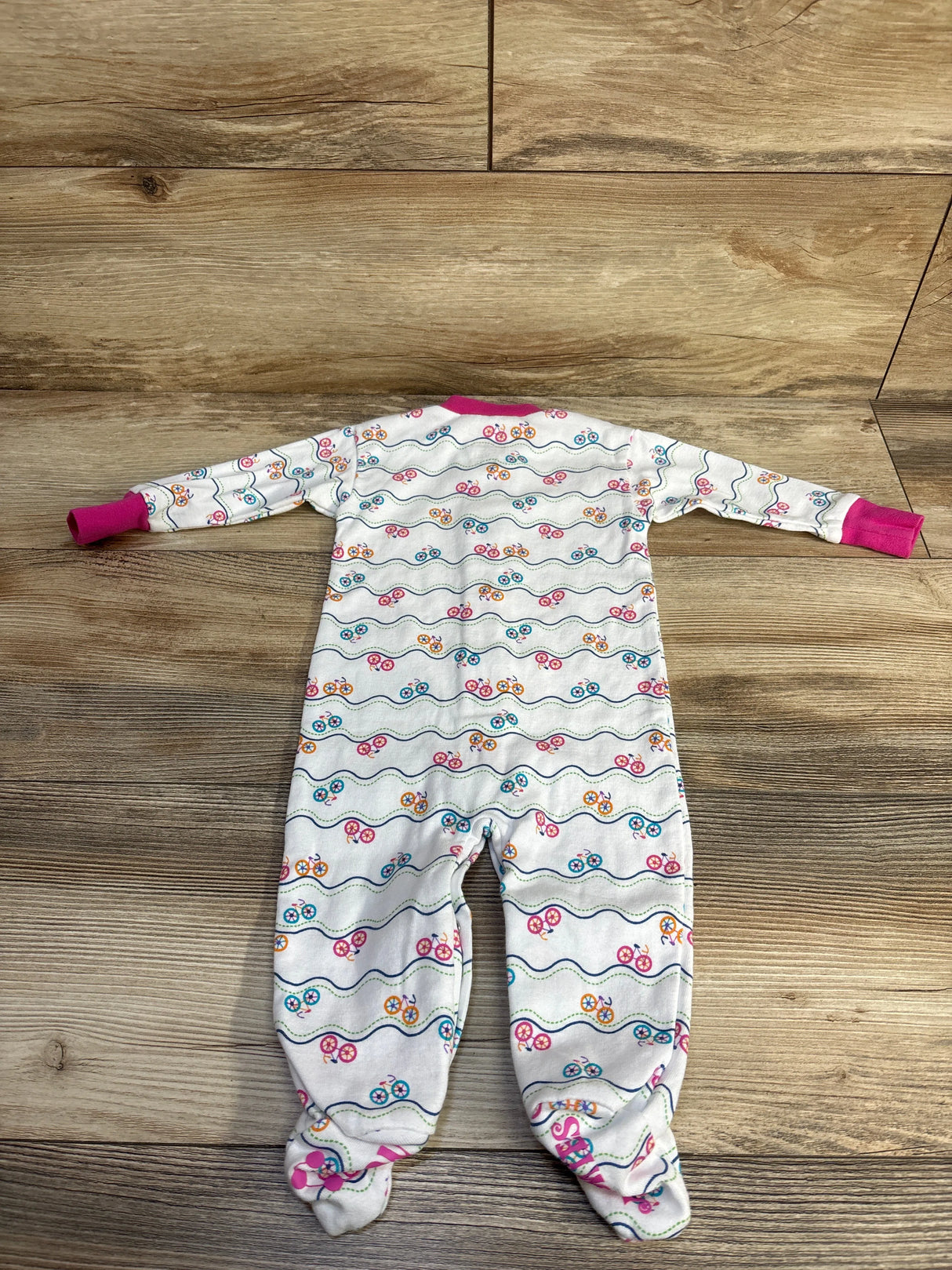 New Jammies Snap Bicycle Footie White sz 6m - Me n Mommy To Be