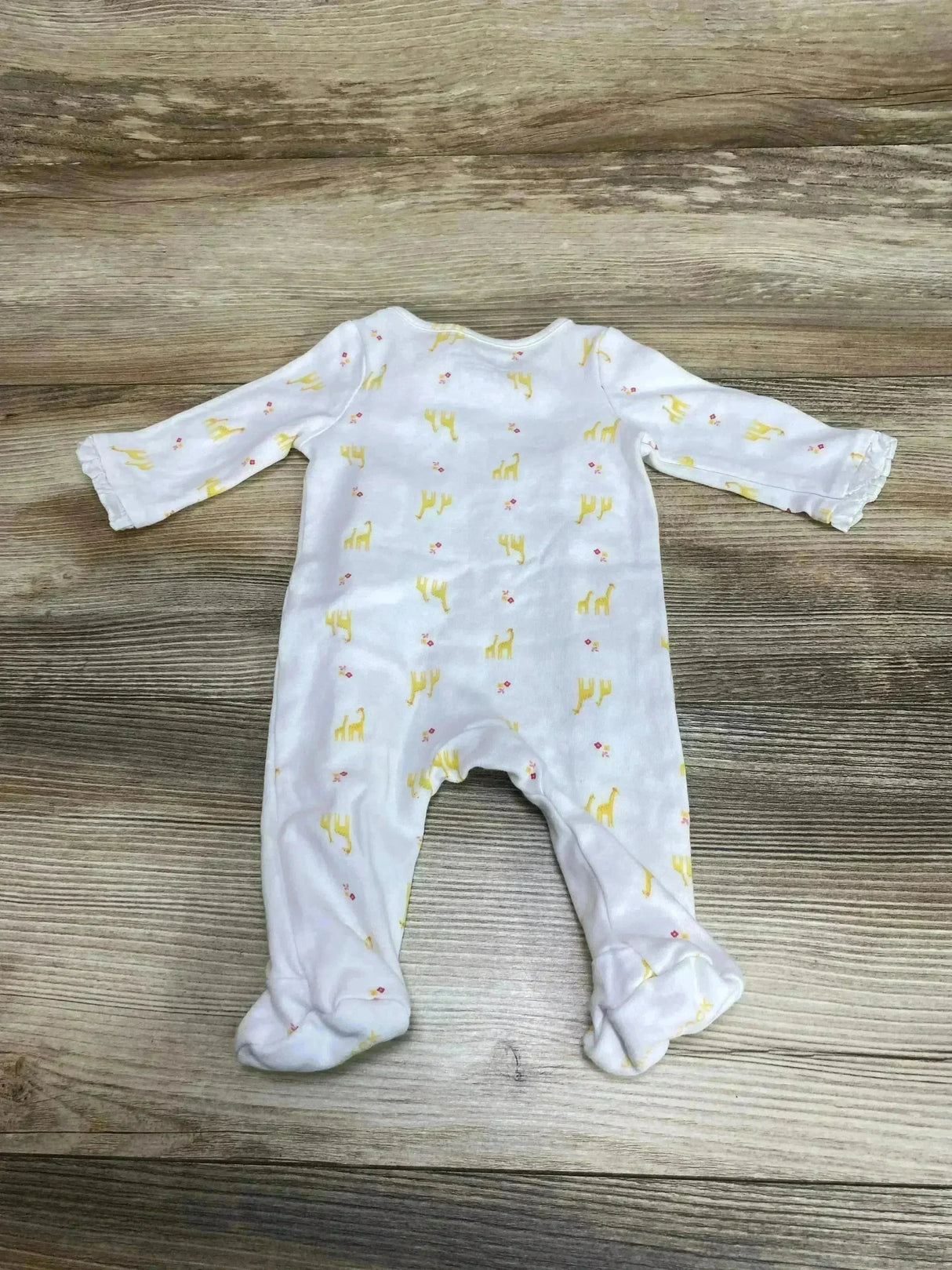 Janie and Jack Ruffle Giraffe Footie White sz Newborn - Me n Mommy To Be