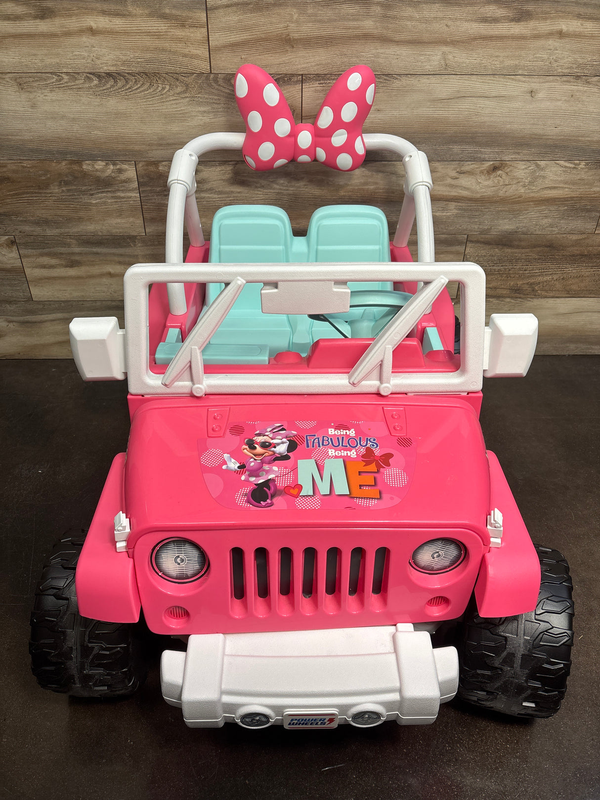 Power Wheels Disney Minnie Mouse Happy Helpers Jeep Wrangler Ride-On