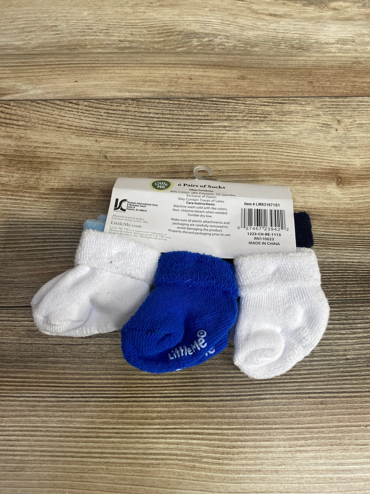 NEW Little Me 5pk Socks sz 0-6m
