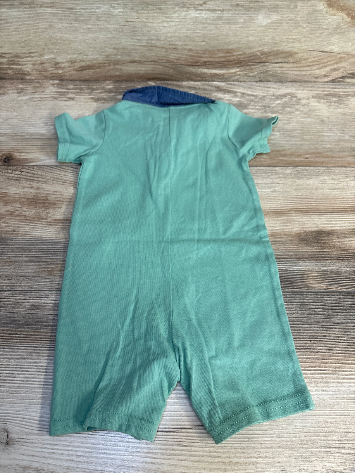 First Impressions Woof Woof Polo Shortie Romper Green sz 6-9m