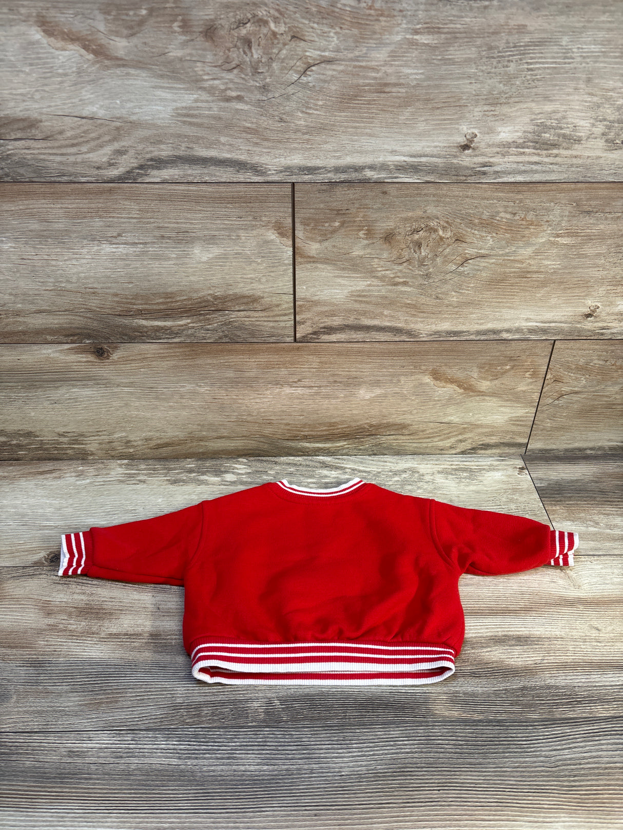 Cat & Jack Smile Face Sweatshirt Red sz 0-3m