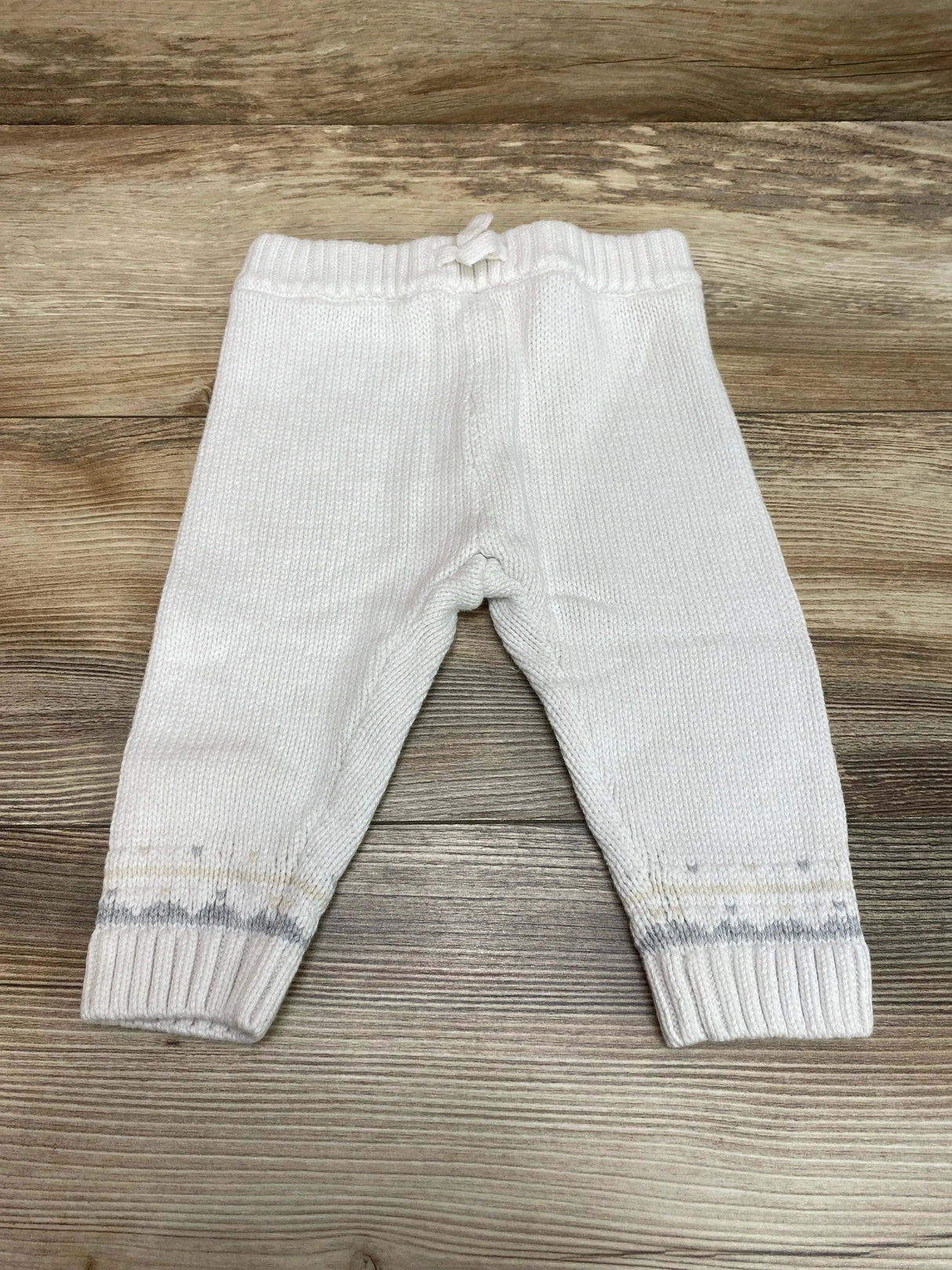 Janie & Jack Knit Pant White sz 6-12m - Me n Mommy To Be