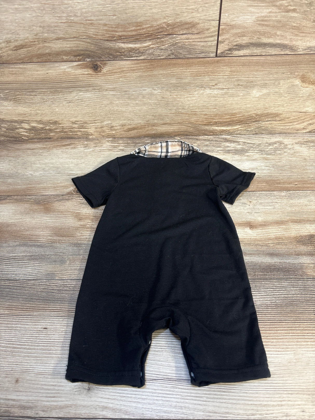 Collard Pocket Romper Black sz 6-9m