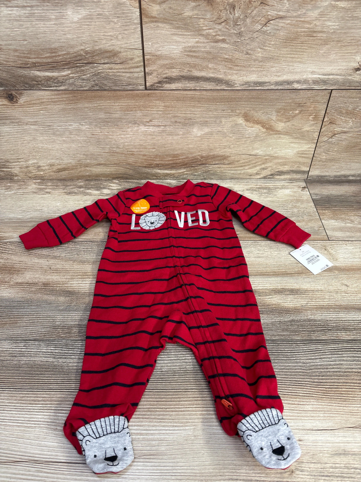 NEW Just One You Striped Loved Sleeper Red sz 3m