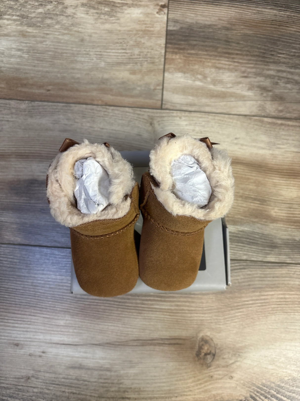 NEW Ugg Baby Bailey Bow I Soft Sole Boots Chestnut sz 0/1c