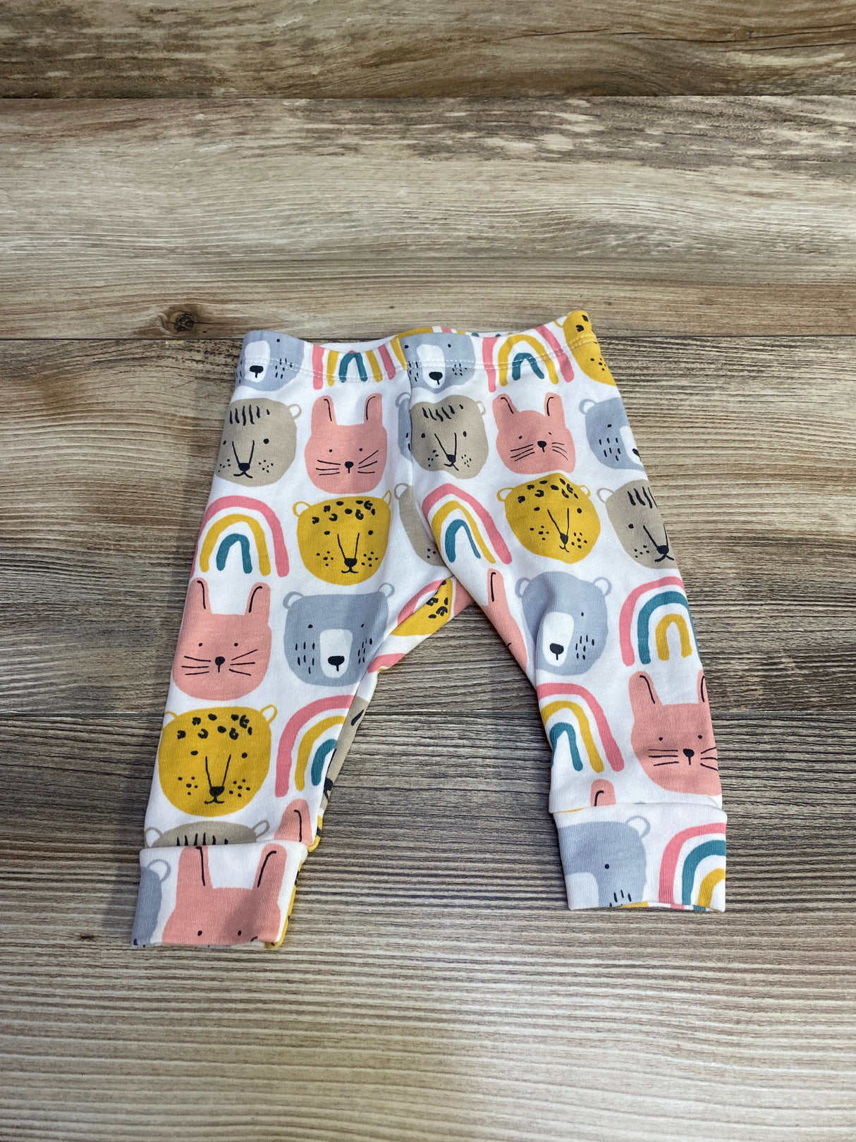 TEA Animal Print Pants White sz 0-3m - Me n Mommy To Be