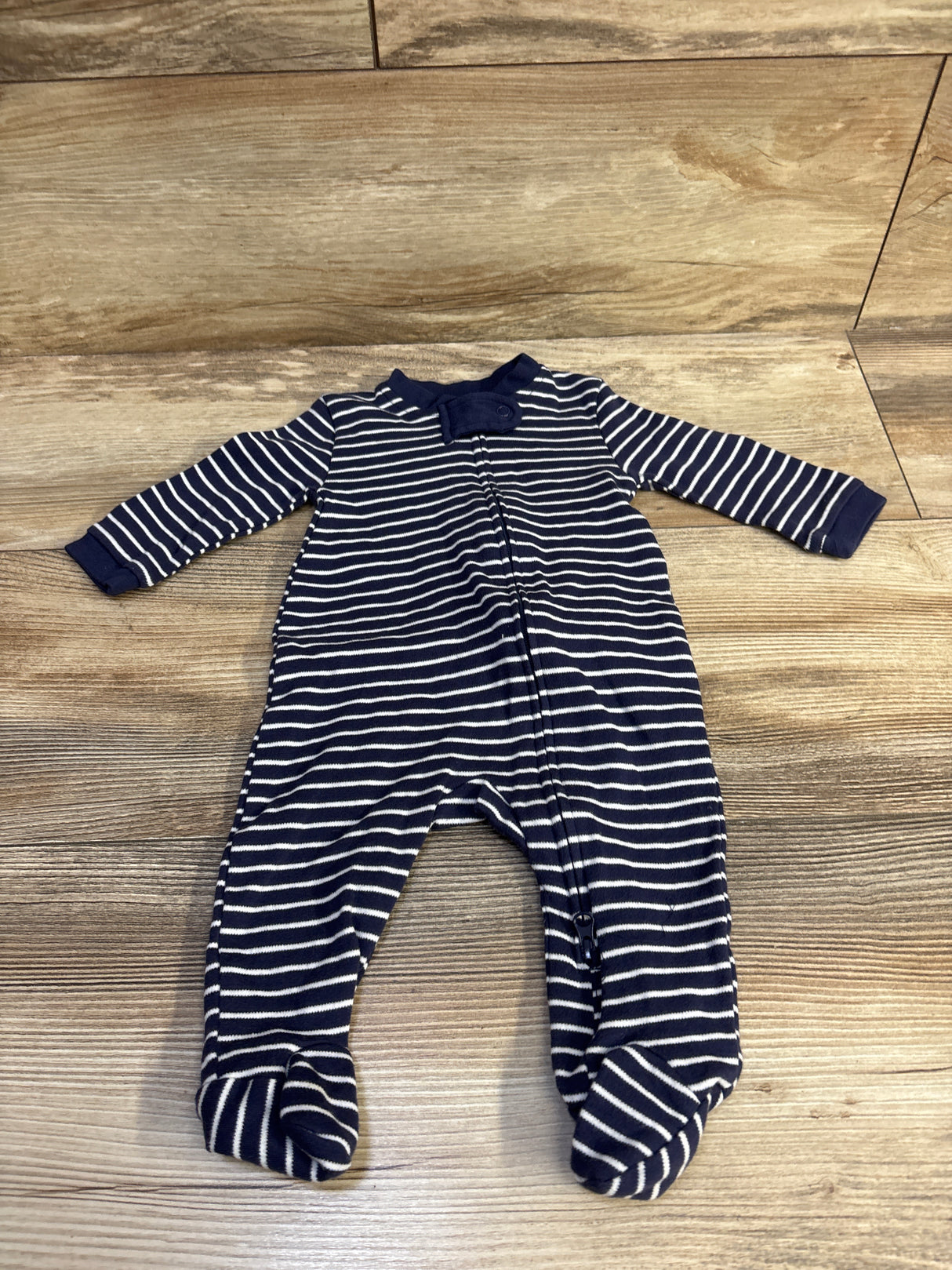 Striped Sleeper Navy sz 3m
