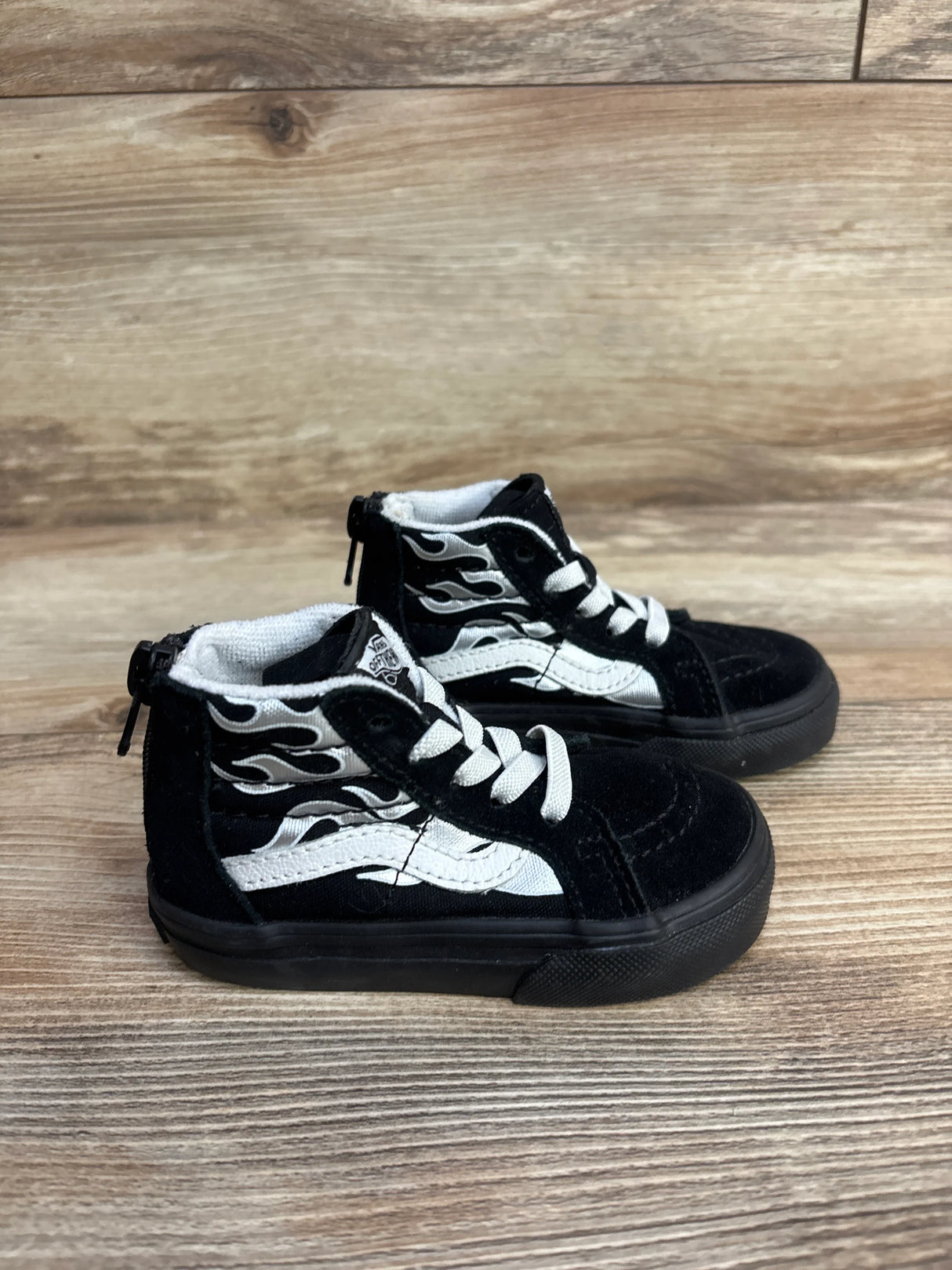 Vans Sk8-Hi Zip 'Metallic Flame' Sneakers, Black sz 5c