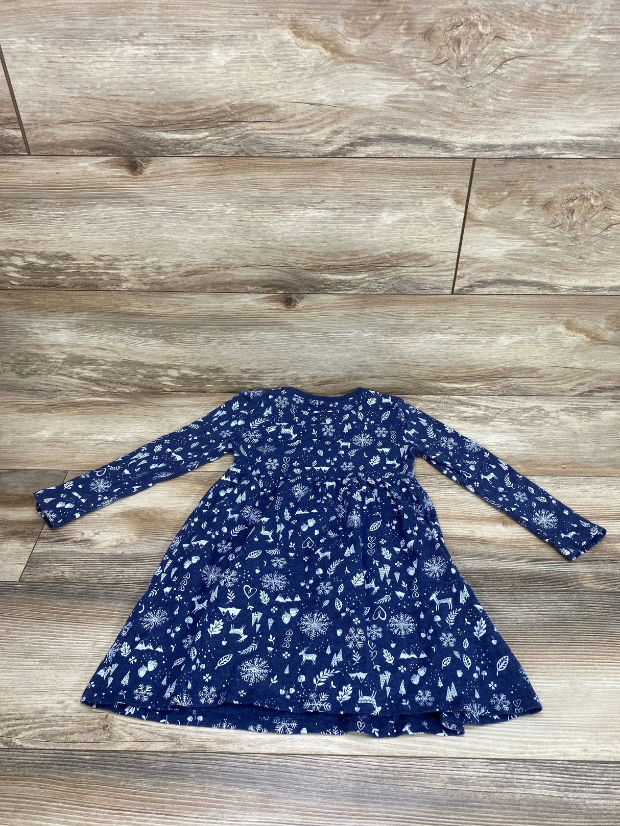 Old Navy Snowflake Dress Blue sz 5T - Me n Mommy To Be