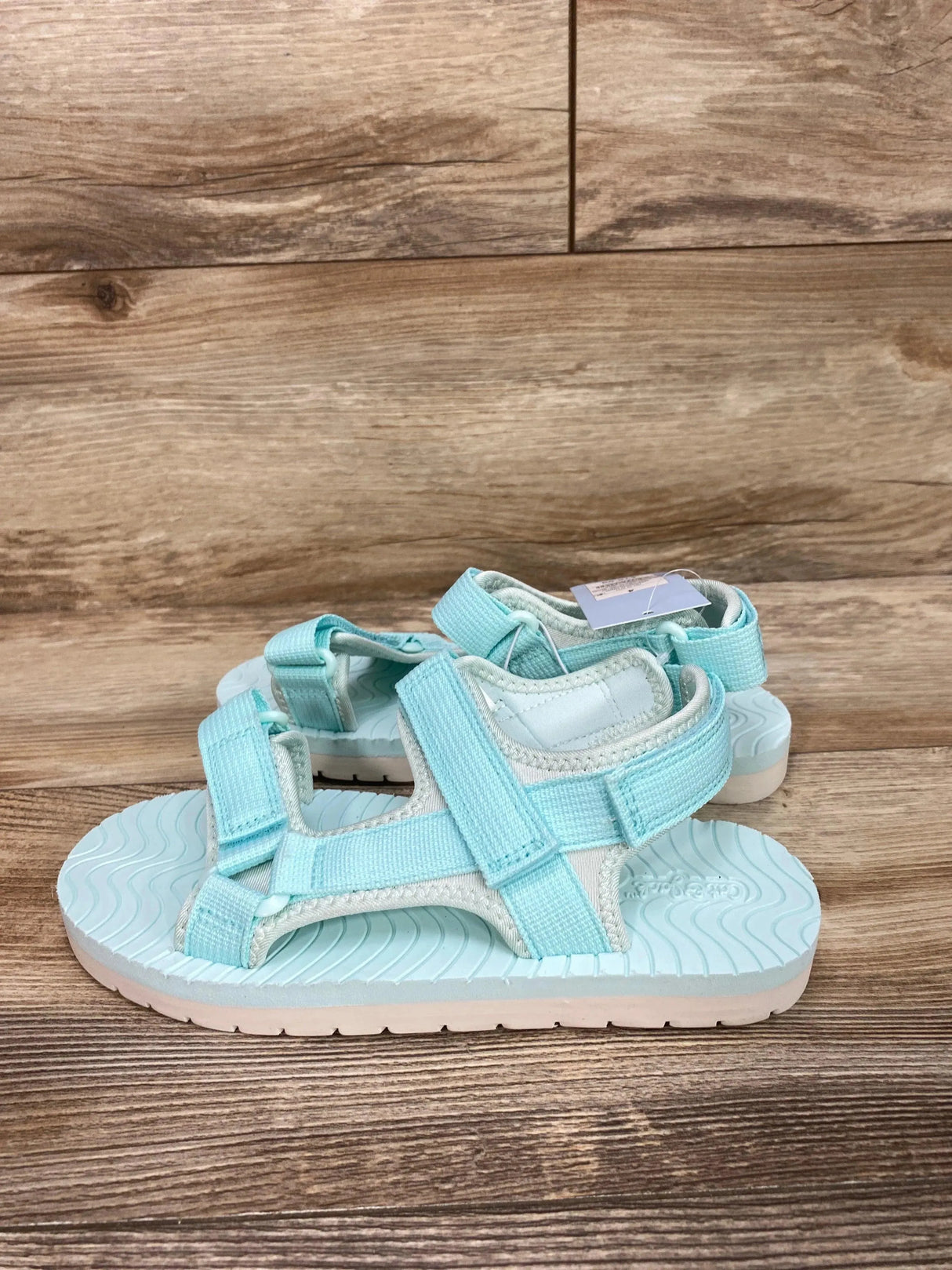 NEW Cat & Jack Emery Ankle Strap Sandals Turquoise sz 4Y - Me 'n Mommy To Be