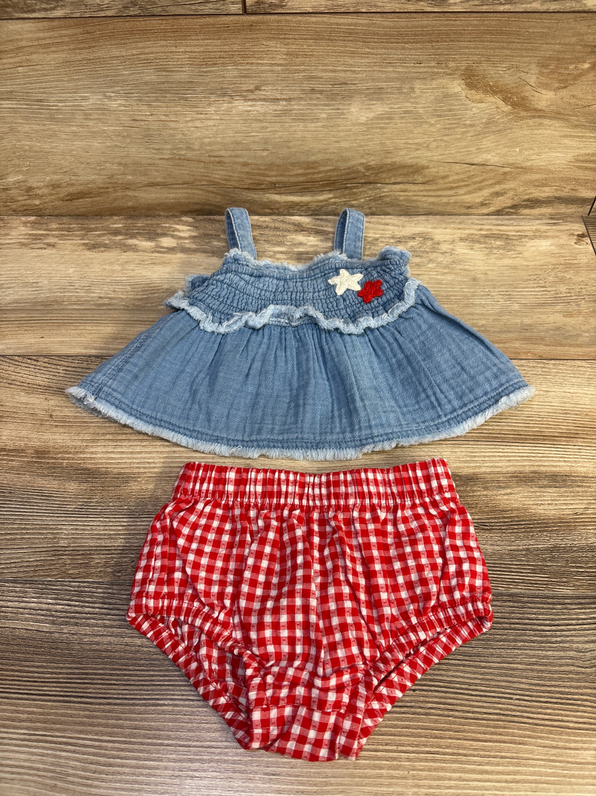 Cat & Jack 2pc Fourth of July Set Blue sz 0-3m