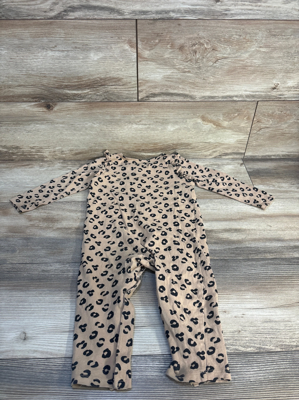 Old Navy Leopard Print Coverall Brown sz 18-24m