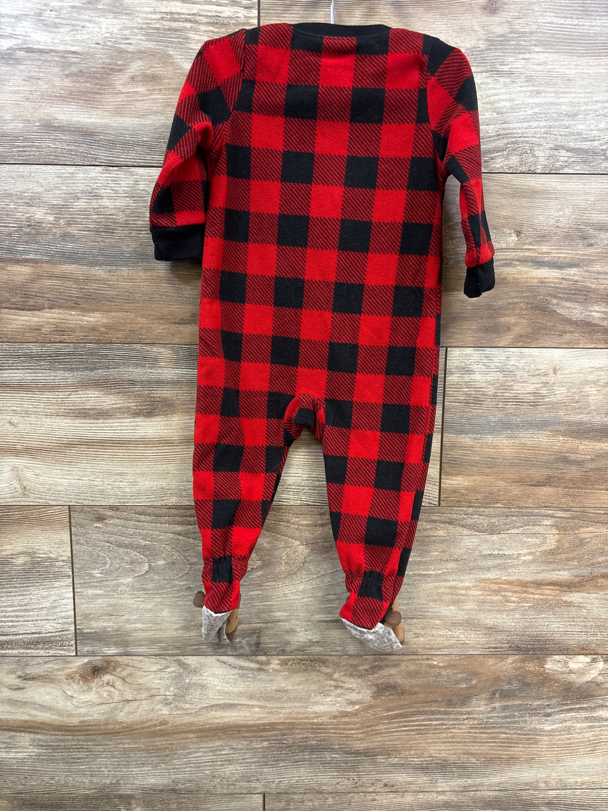 Carter's Buffalo Plaid Blanket Sleeper Red sz 12m