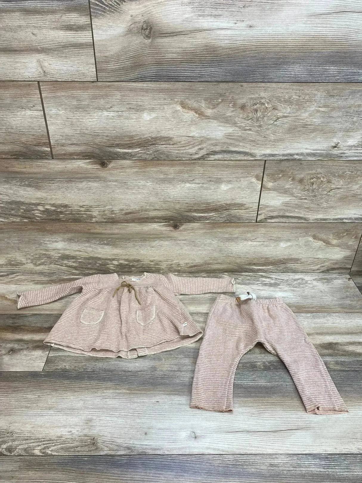 1 + In the family Striped Blush Blouse & Pants Set sz 6m - Me n Mommy To Be
