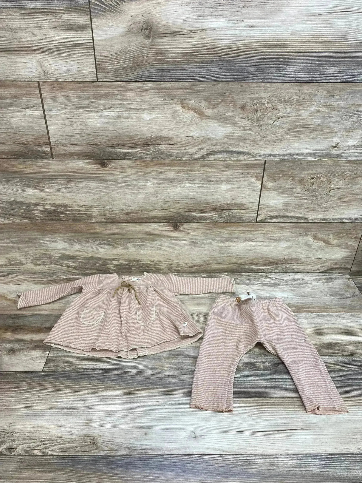 1 + In the family Striped Blush Blouse & Pants Set sz 6m - Me n Mommy To Be