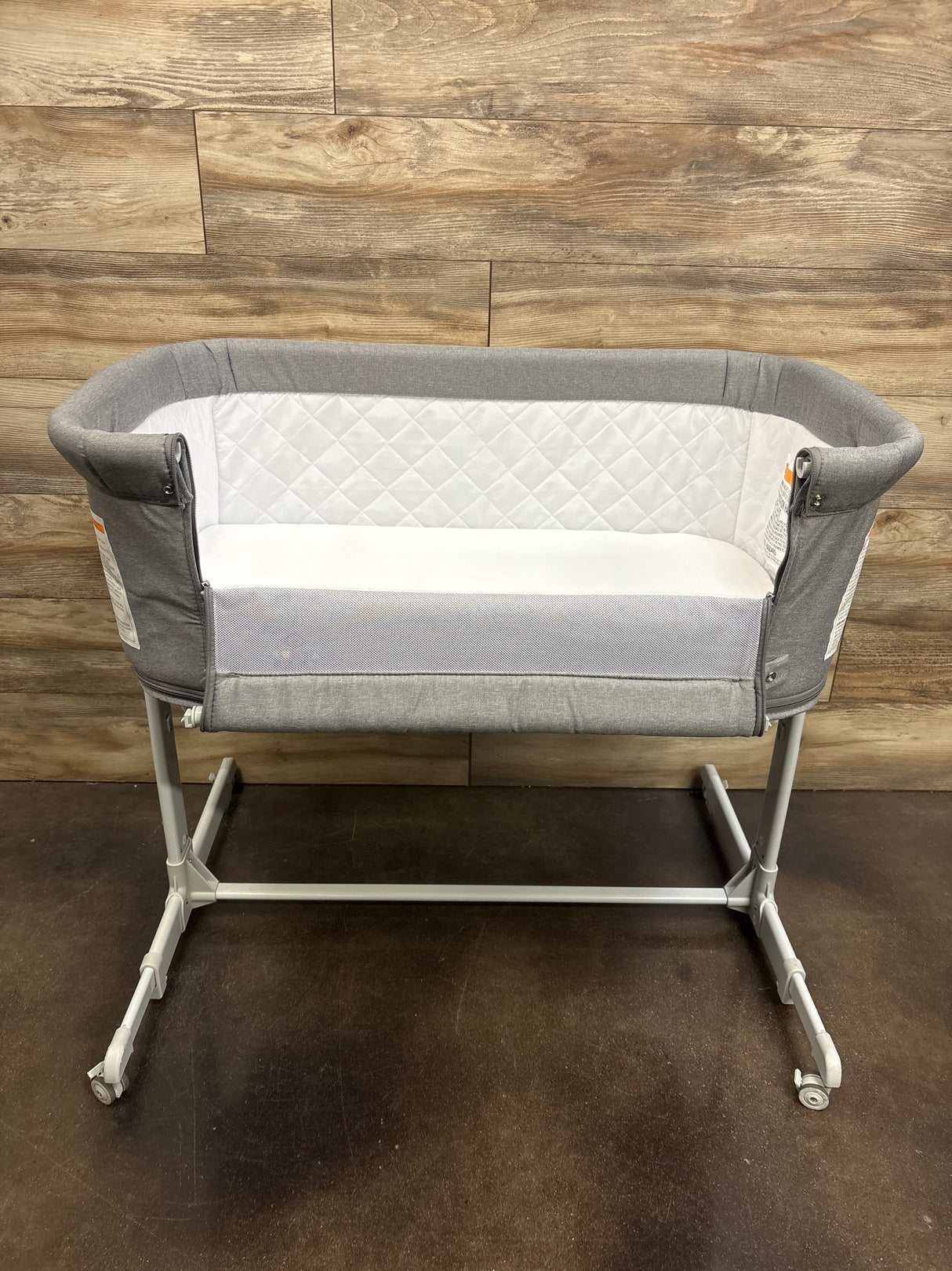 KOOLABABY 3-in-1 Baby Bassinet Bedside Sleeper in Grey*