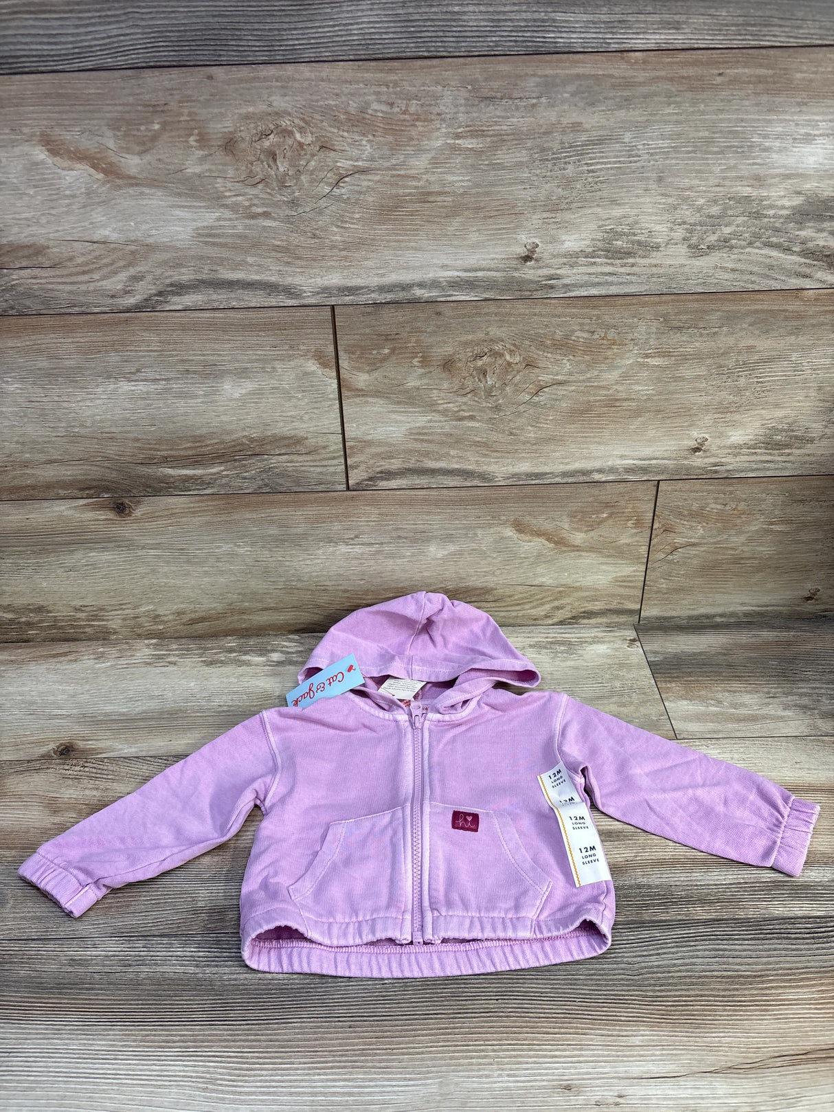 NEW Cat & Jack Full Zip Jacket Purple sz 12m