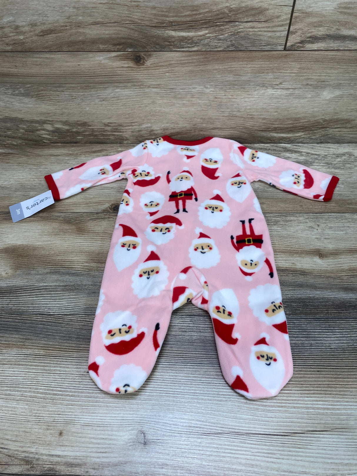 NEW Carter's Santa Blanket Sleeper Pink sz 3m - Me n Mommy To Be