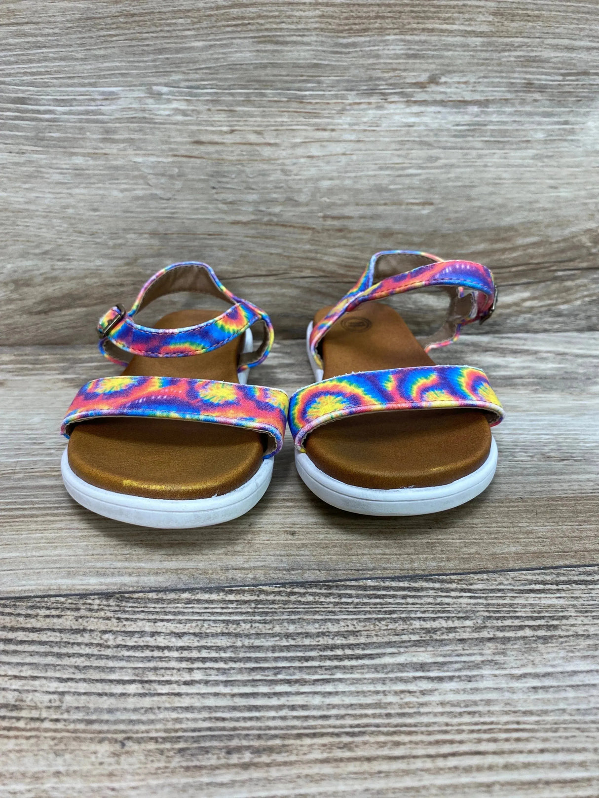 Wonder Nation Tie Dye Sandals Red sz 8c - Me n Mommy To Be