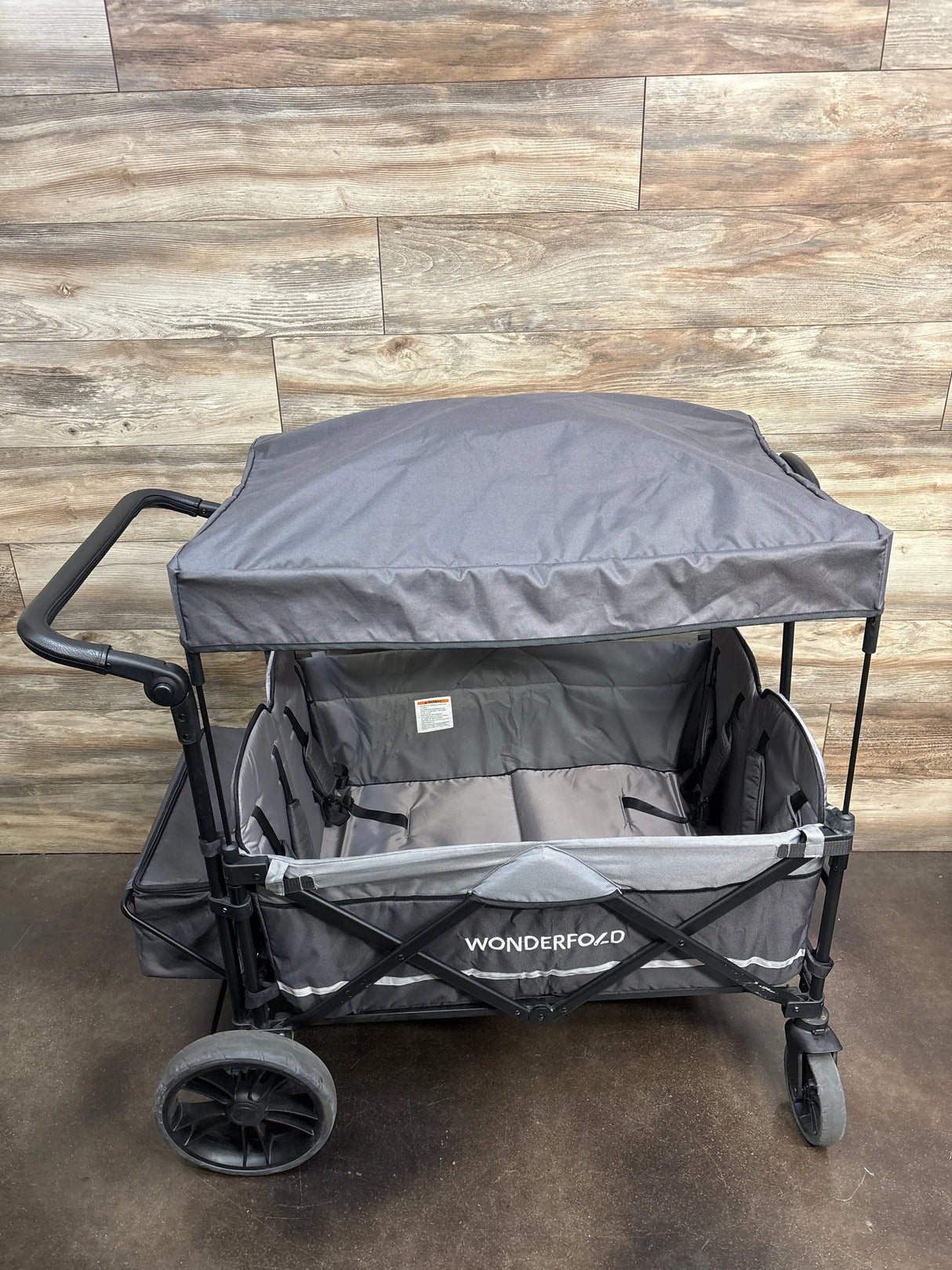 WONDERFOLD X4 Push & Pull Stroller Wagon 4-Seater Grey