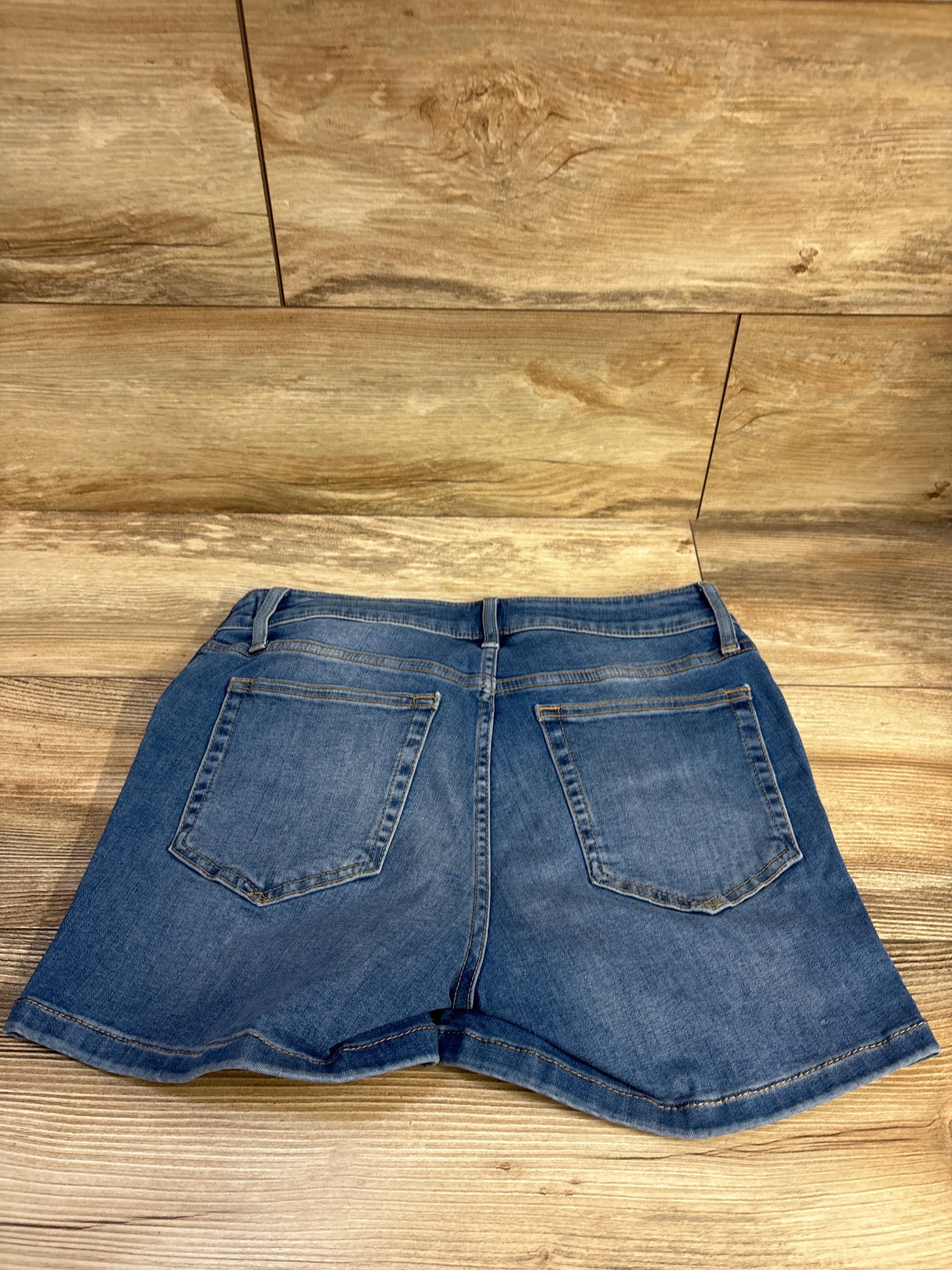 NEW Gap Maternity 4" Inset Panel Denim Shorts Medium Wash Blue sz 27/4 Small