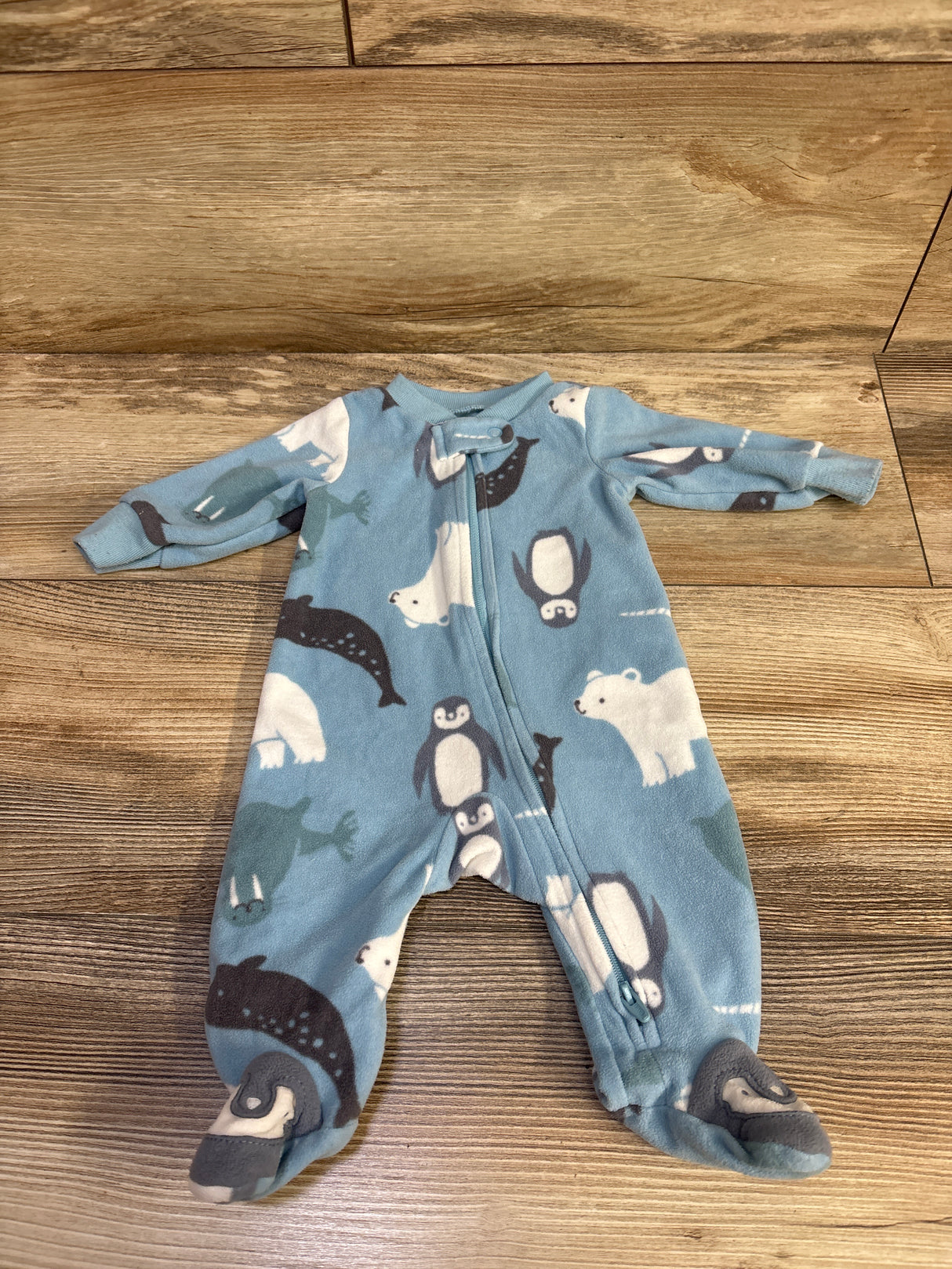 Just One You Blanket Ocean Animal Sleeper Blue sz Newborn