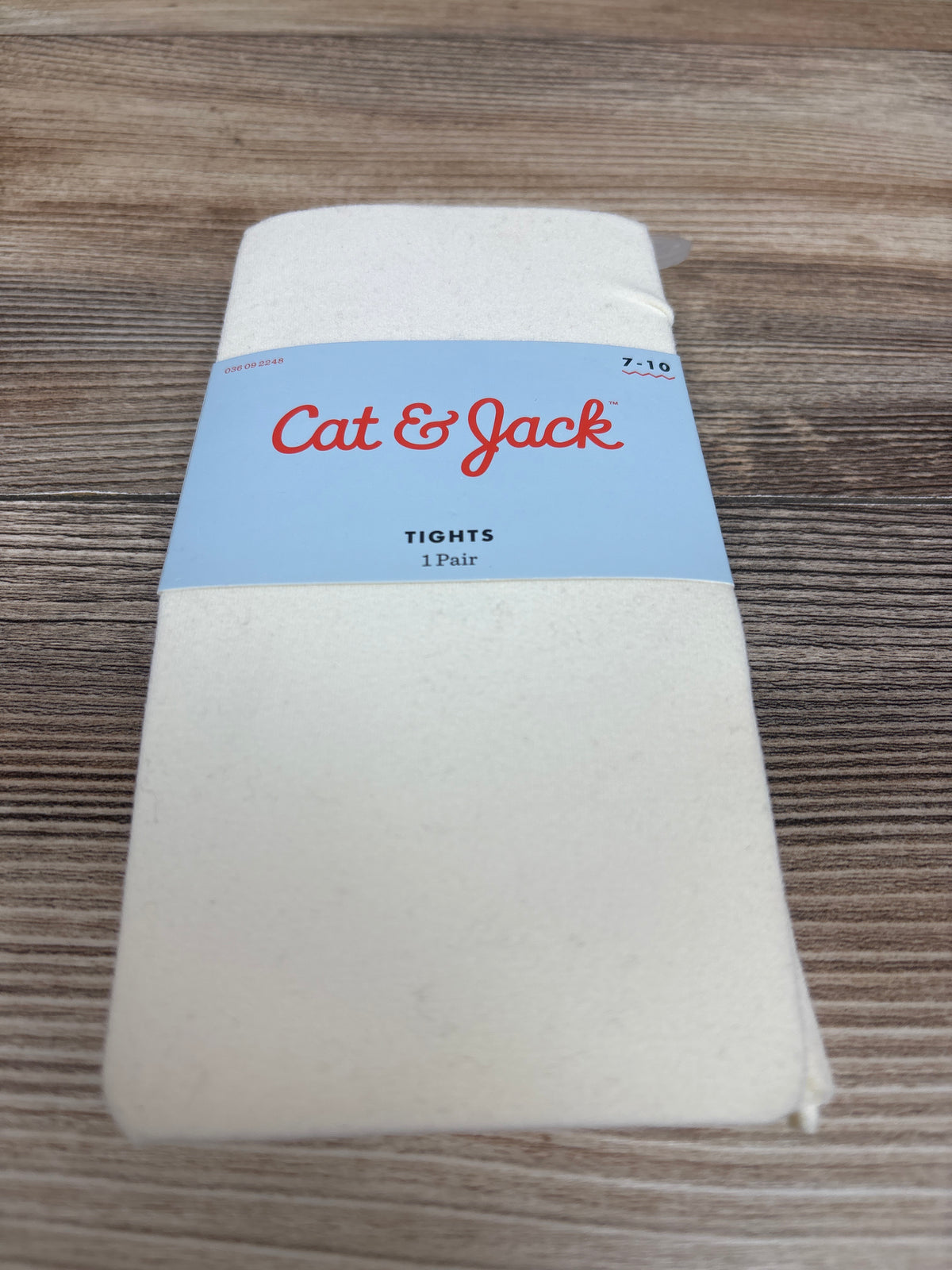 NEW Cat & Jack 1pr. Tights Cream sz 7-10