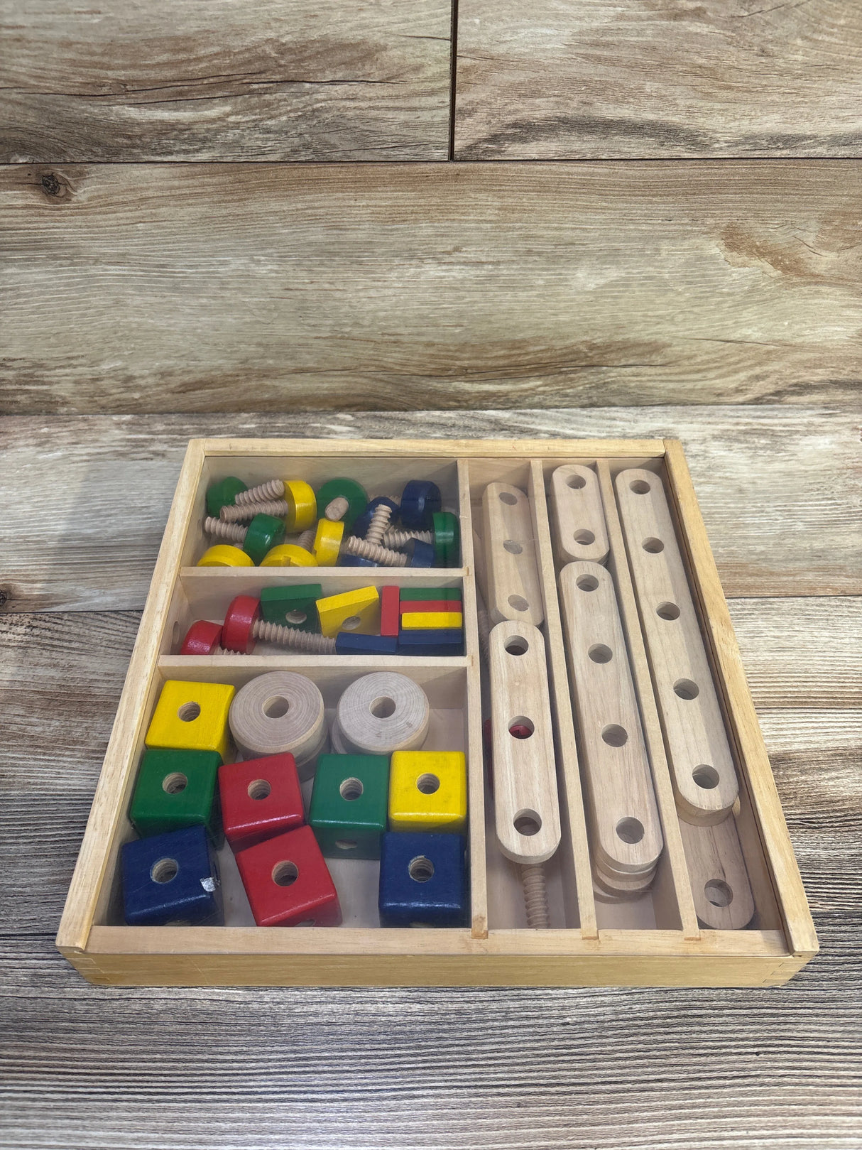 Melissa & Doug Wooden Construction Building Set