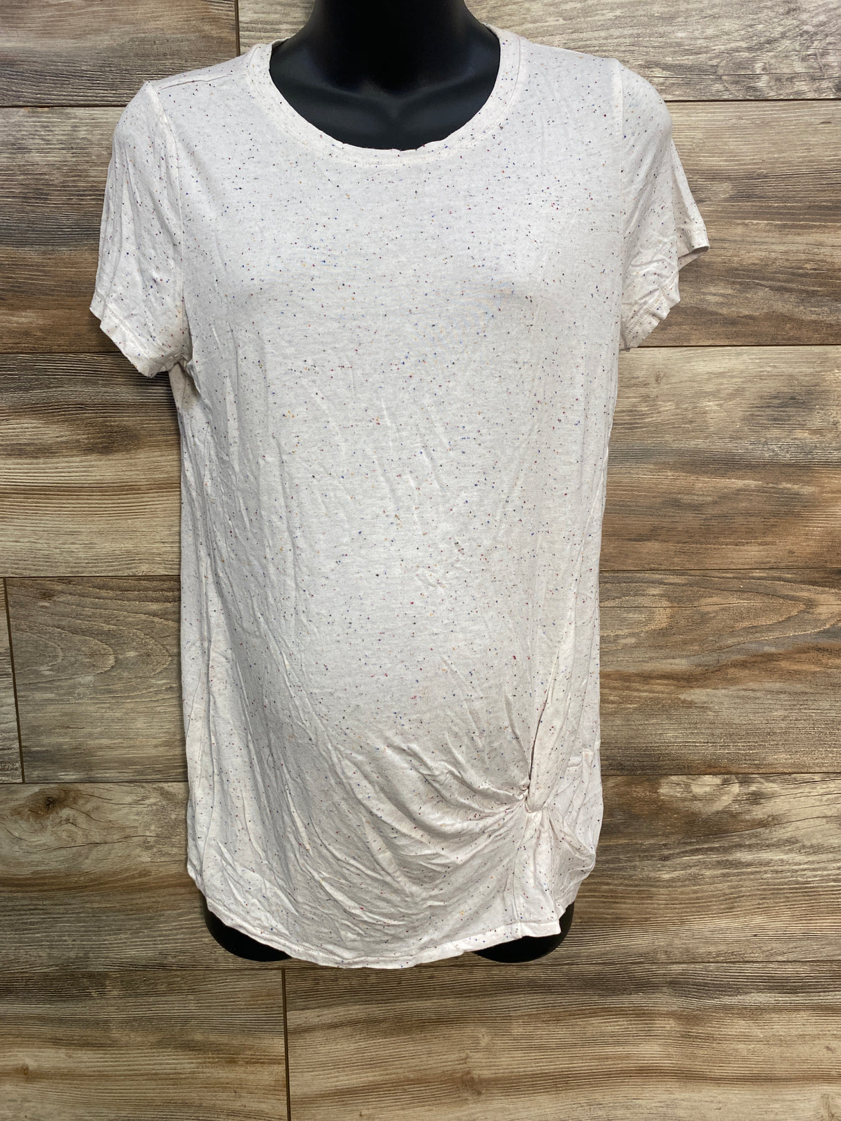Motherhood Speckled Maternity Shirt Ivory sz Medium