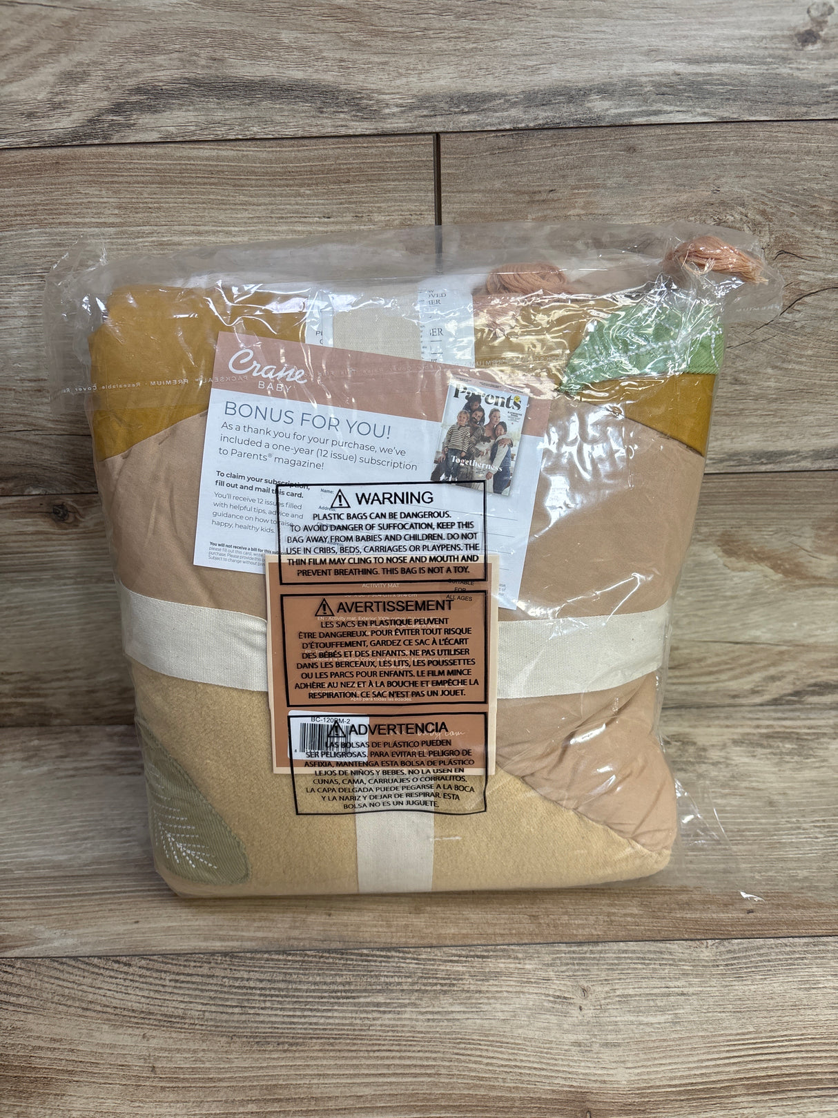 NEW Crane Baby Cotton Quilted Activity Playmat - Kendi Desert Sunset