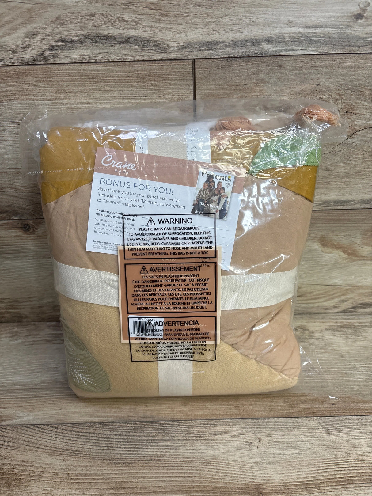 NEW Crane Baby Cotton Quilted Activity Playmat - Kendi Desert Sunset