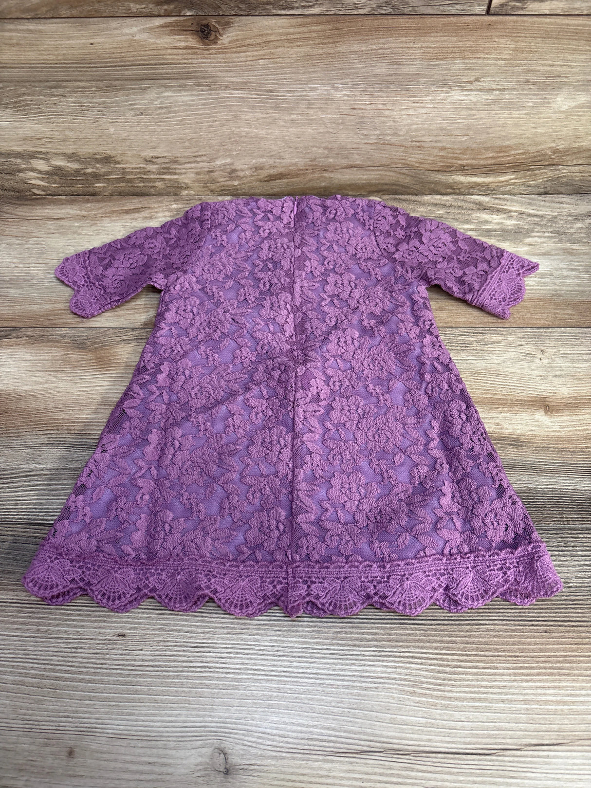 3/4 Sleeve Lace Dress Purple sz 12-18m - Me n Mommy To Be