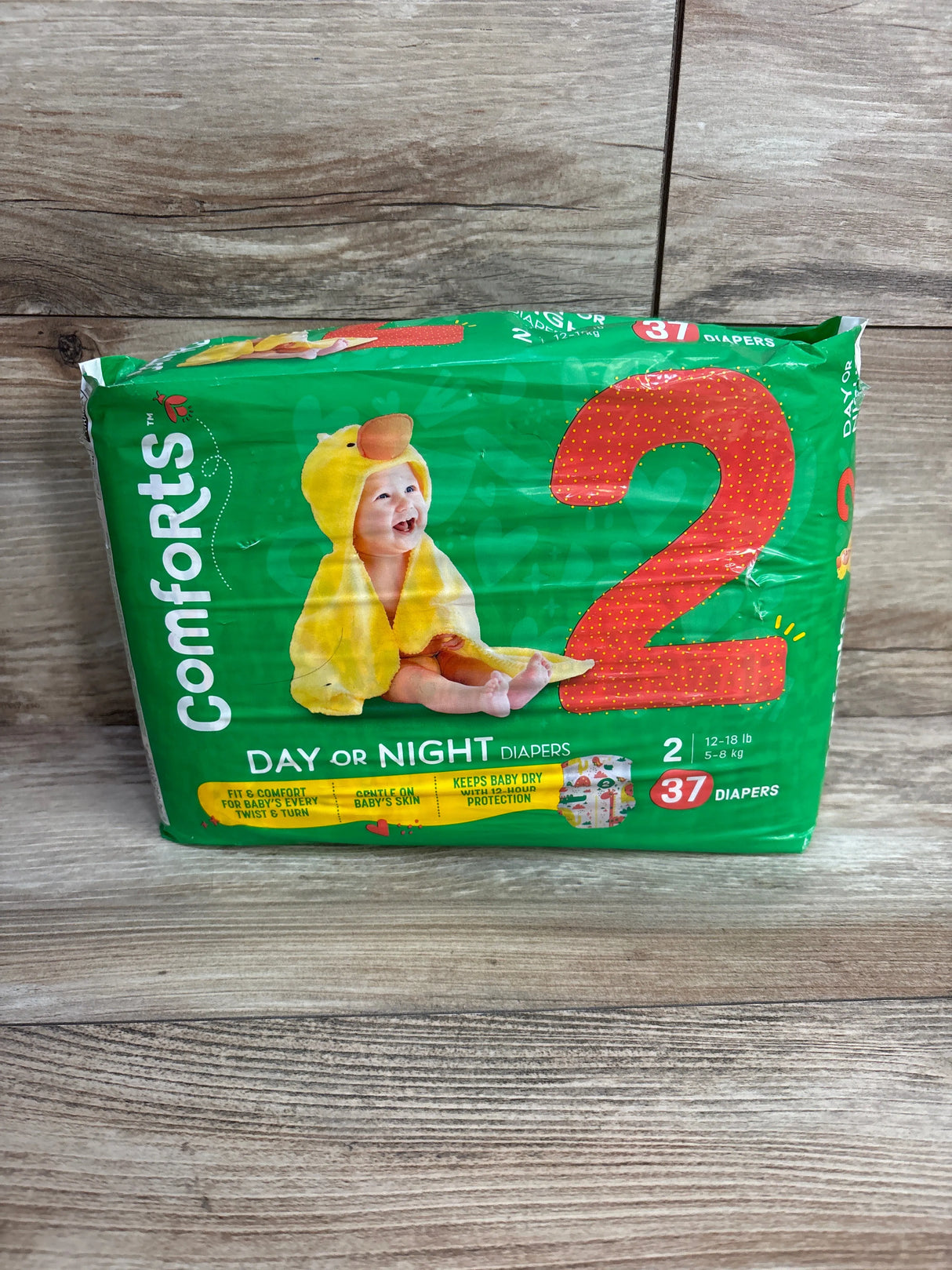 NEW Package of Comforts Day or Night Baby Diapers, 37ct. Size 2 - Me n Mommy To Be