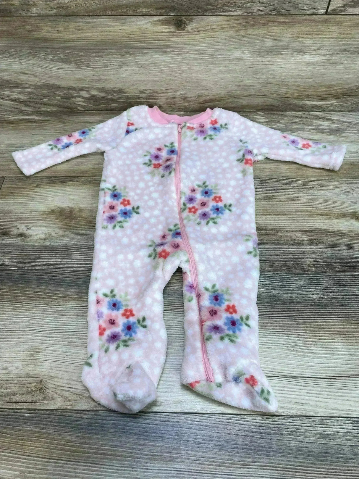 Zak & Zoey Floral Blanket Sleeper Pink sz 3-6m - Me n Mommy To Be