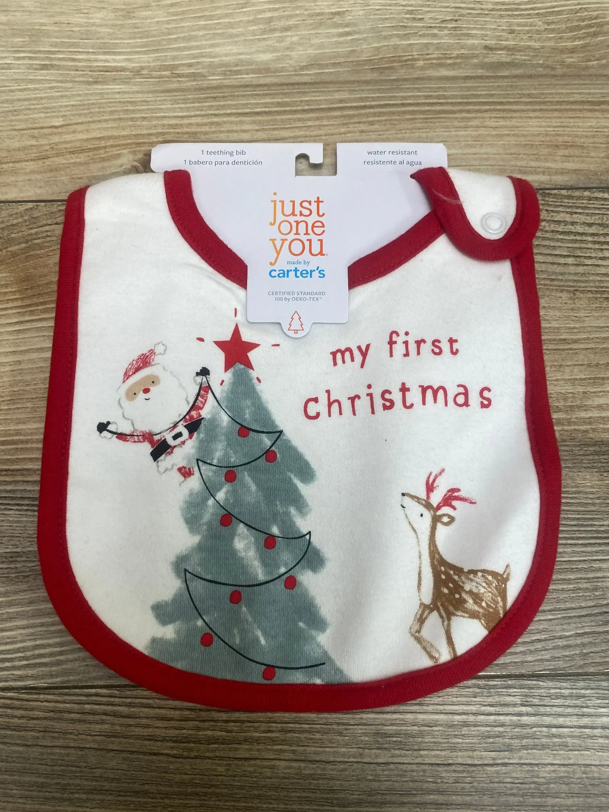 NEW Just One You My First Christmas Bib - Me n Mommy To Be
