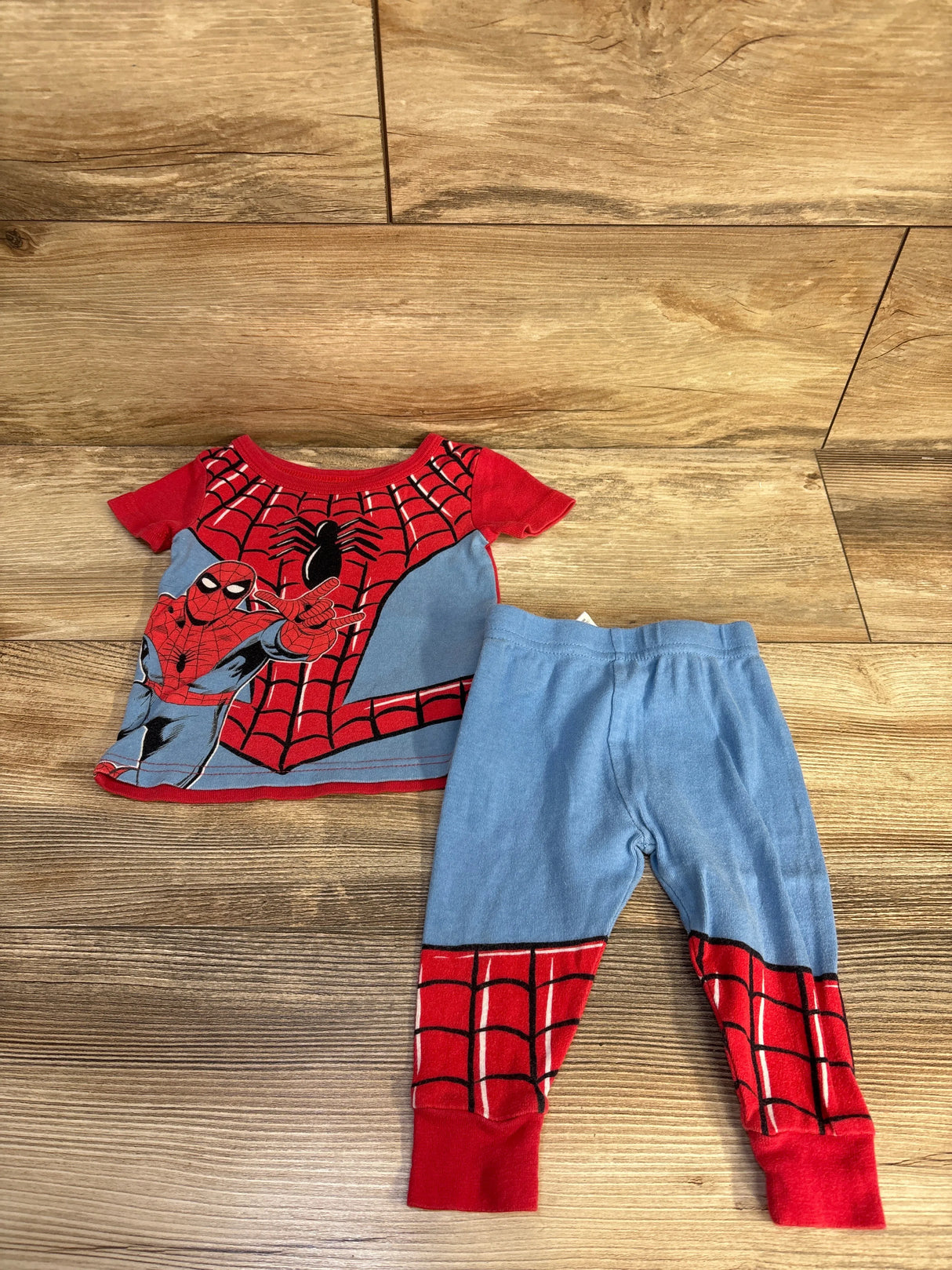 Marvel Spider-Man 2pc Pajama Set Red sz 12m