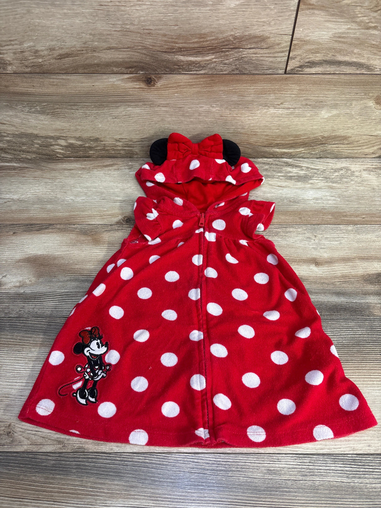 Disney Store Minnie Mouse Polka Dot Swim Cover Up Red sz 2T - Me n Mommy To Be