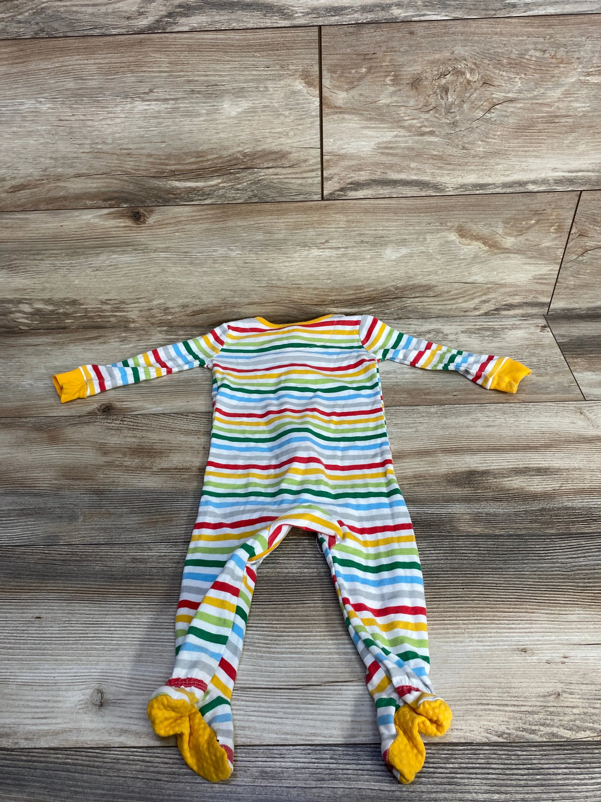 Children's Place Striped Sleeper White sz 6-9m