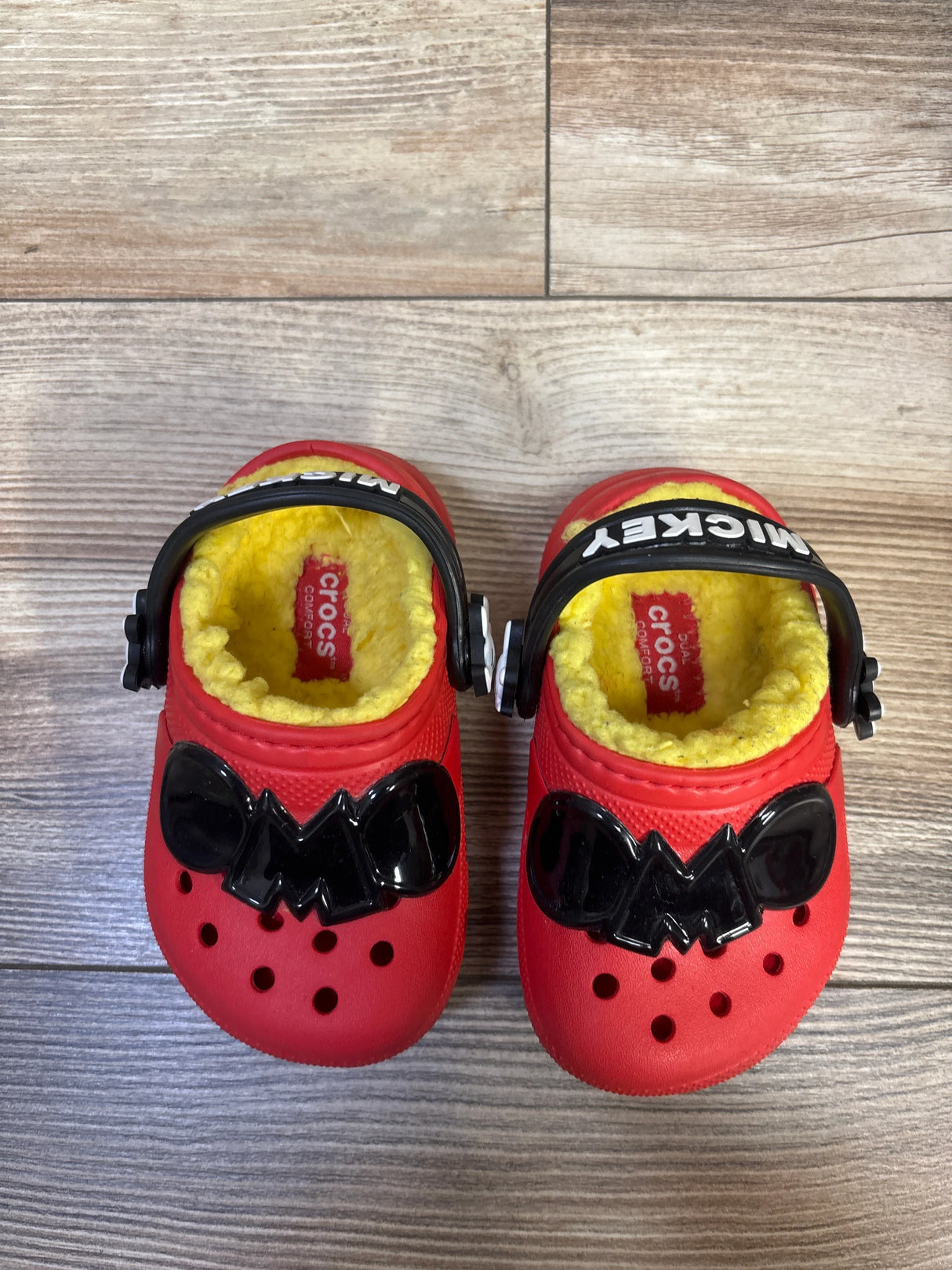 Crocs x Disney Mickey Mouse Lined Clogs Red sz 5c