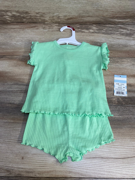 NEW Cat & Jack 2pc Shirt & Shorts Green sz 3-6m - Me n Mommy To Be