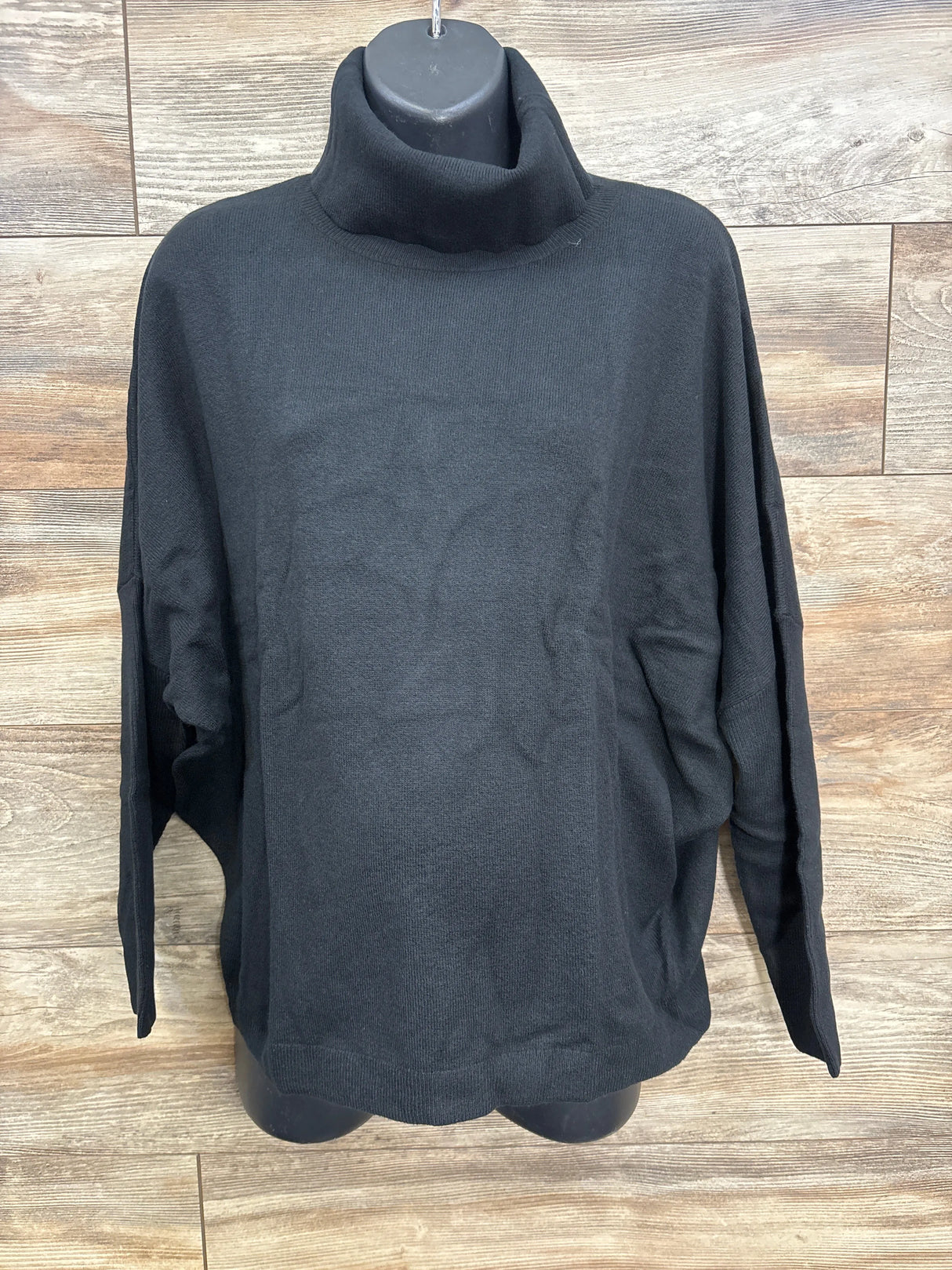 NWOT Gap Maternity CashSoft Turtleneck Sweater Black sz Medium