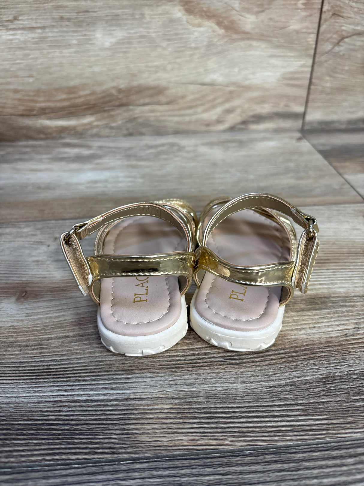 Children's Place Glitter & Metallic Sandals Gold sz 4c