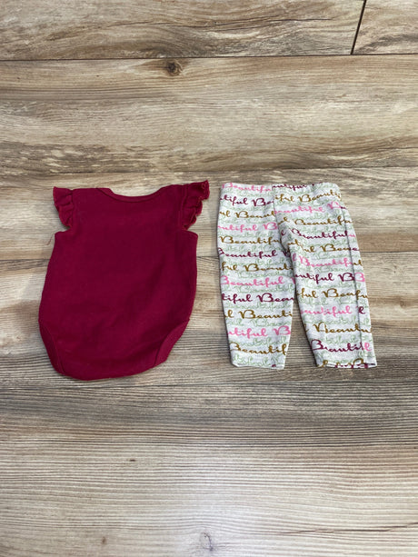 Mama's Mini 2pc Beautiful Bodysuit & Leggings sz 0-3m - Me n Mommy To Be