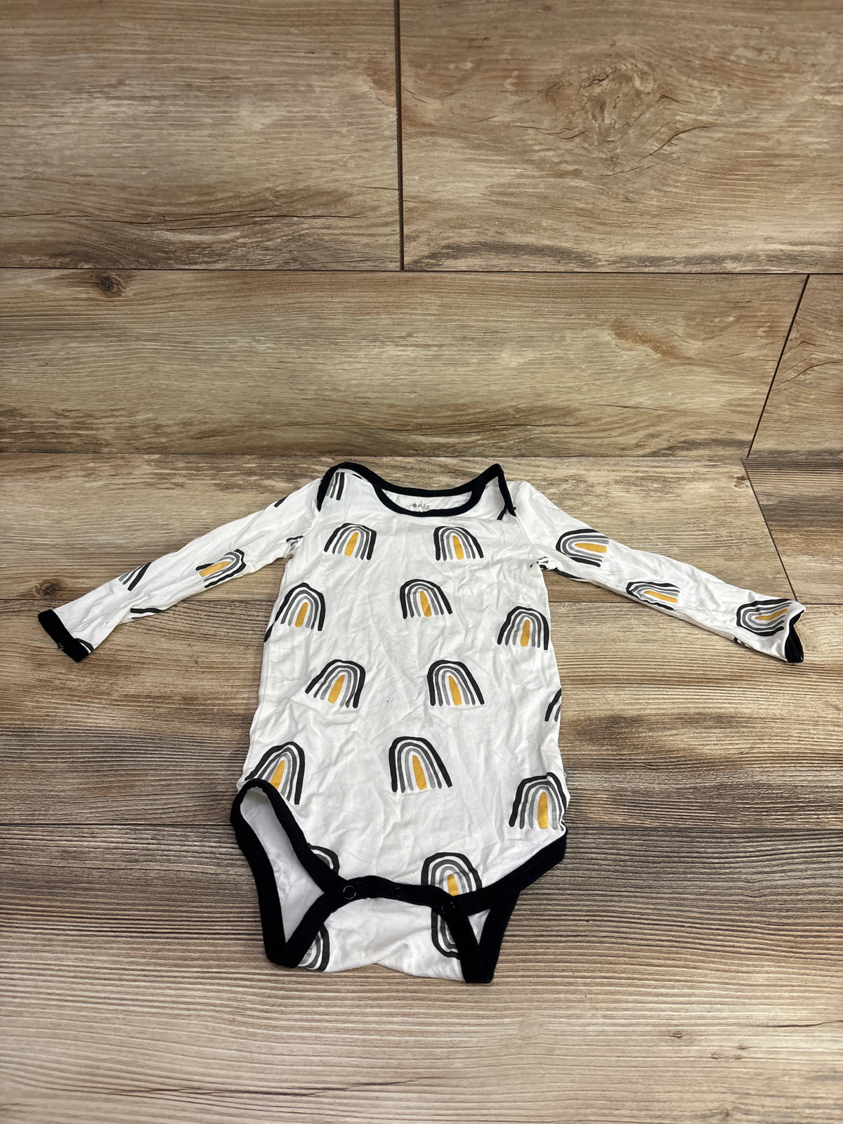 Kyte Baby Bamboo Long Sleeve Bodysuit White sz 18-24m