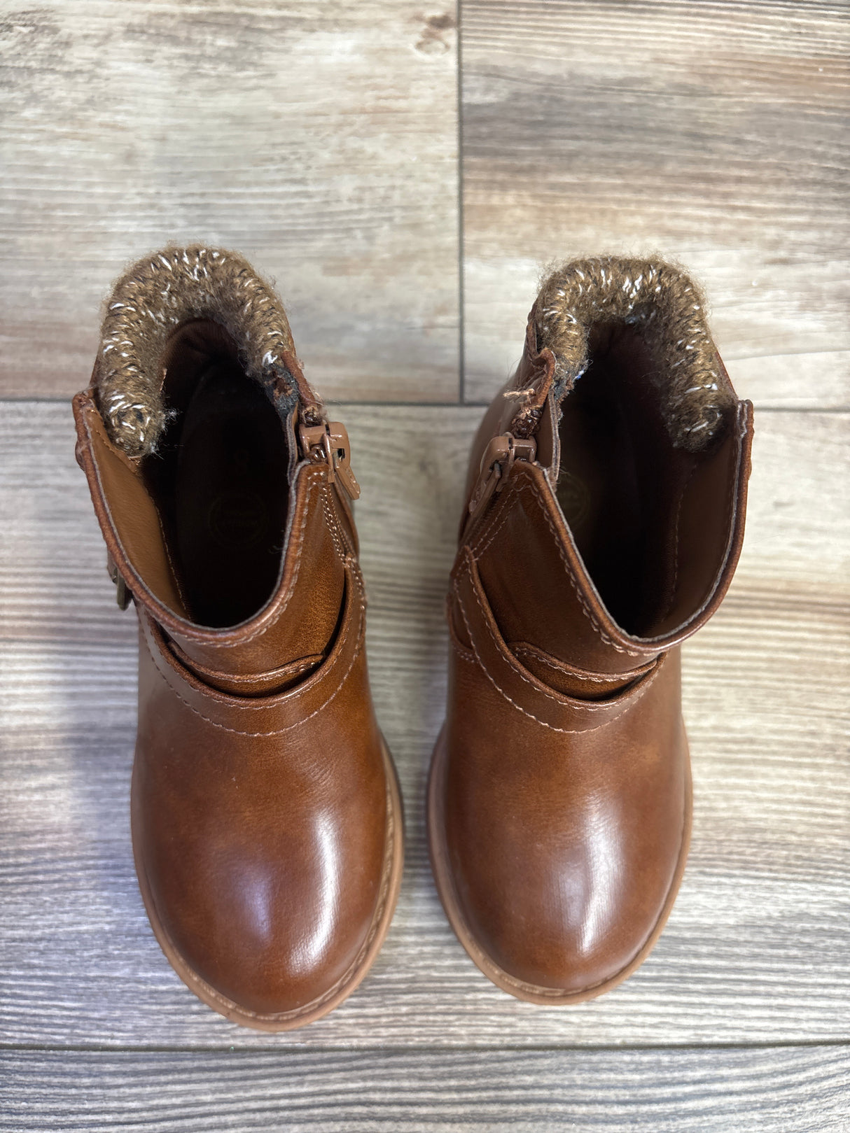 Wonder Nation Sweater Knit Ankle Boots in Chestnut sz 8c