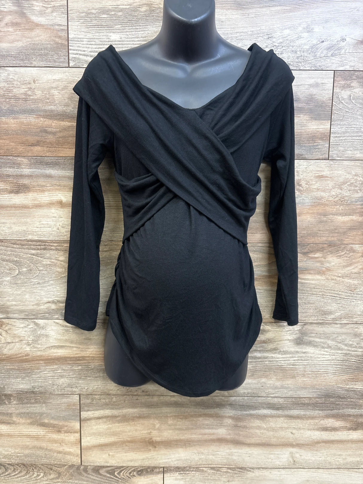 NEW Isabel Maternity Cross Front Top Black sz Medium