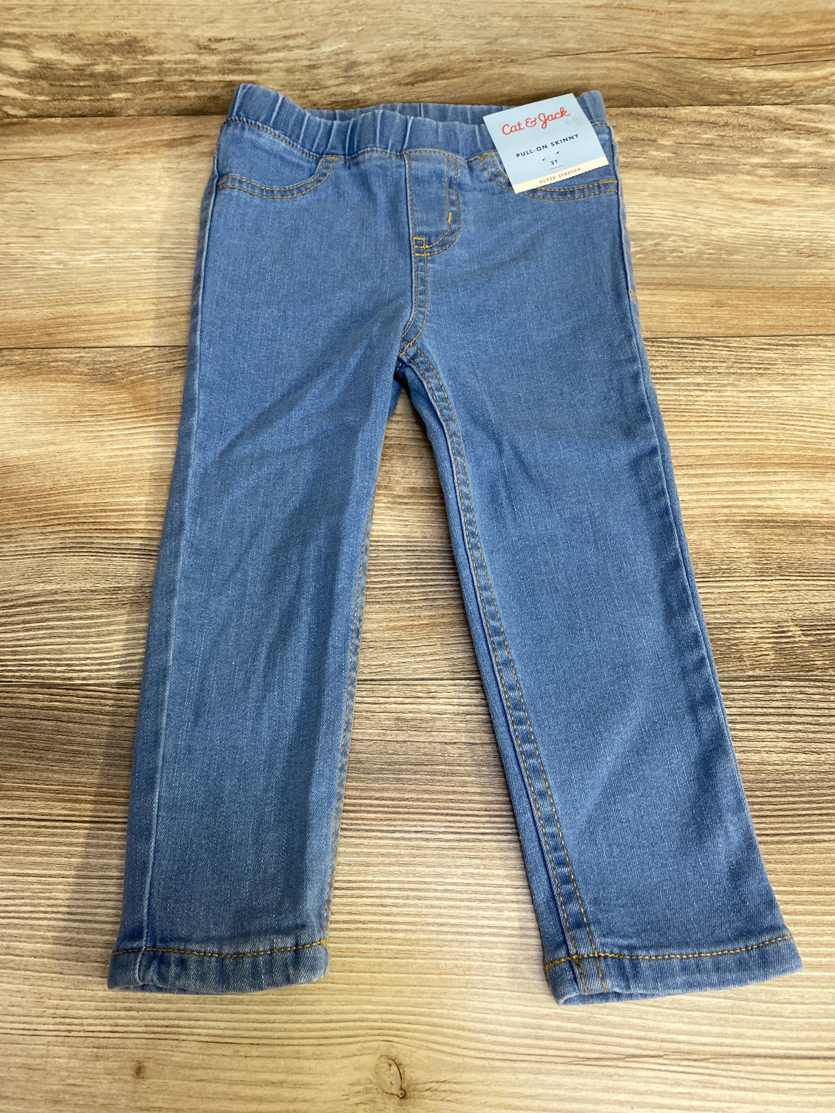 NEW Cat & Jack Pull-On Skinny Jeans Blue sz 2T - Me n Mommy To Be