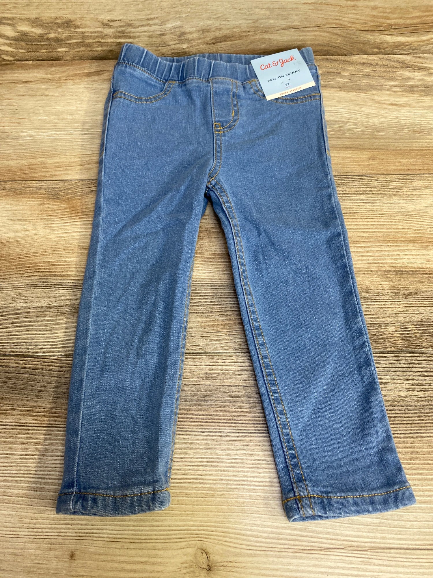 NEW Cat & Jack Pull-On Skinny Jeans Blue sz 2T - Me n Mommy To Be